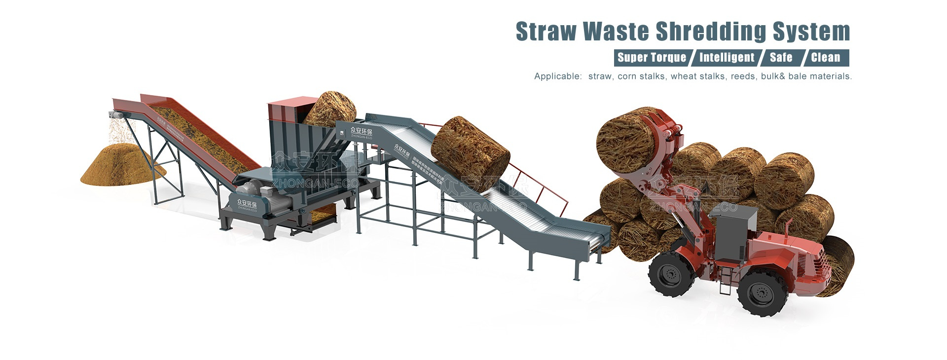 Straw Waste Shredding System
