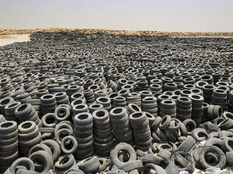 How to shred and recycle the waste tyres?